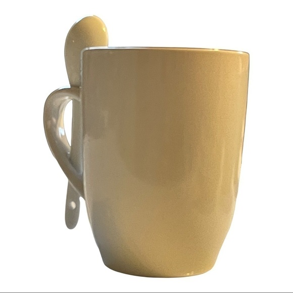 FALL bird mug with ceramic spoon/handle holder. - Picture 2 of 6